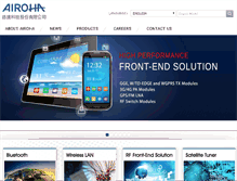 Tablet Screenshot of airoha.com.tw