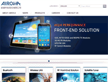 Tablet Screenshot of airoha.com